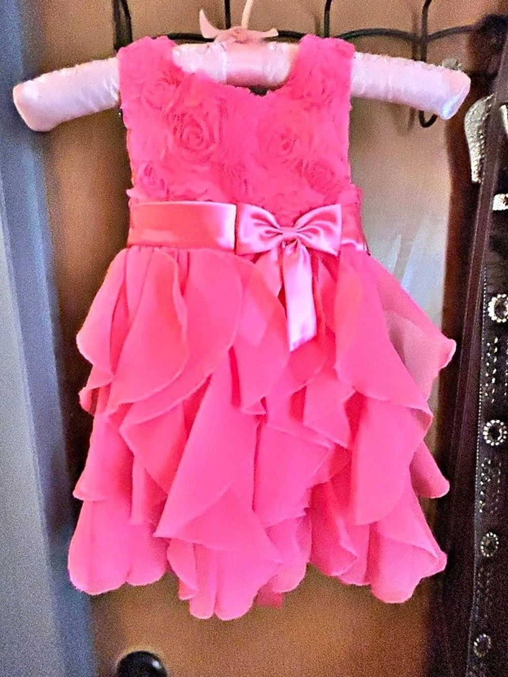American Princess Girls Pink Ruffle Dress Size 3T